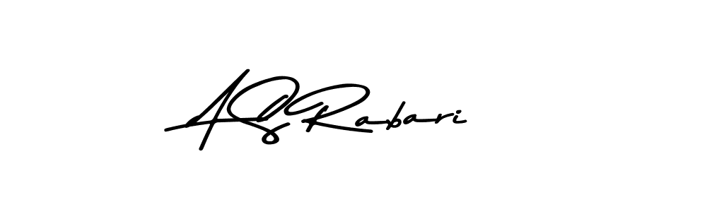Use a signature maker to create a handwritten signature online. With this signature software, you can design (Asem Kandis PERSONAL USE) your own signature for name A S Rabari. A S Rabari signature style 9 images and pictures png