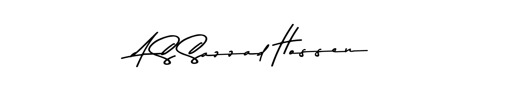 You can use this online signature creator to create a handwritten signature for the name A S Sazzad Hossen. This is the best online autograph maker. A S Sazzad Hossen signature style 9 images and pictures png