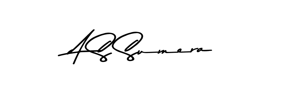 Make a beautiful signature design for name A S Sumera. Use this online signature maker to create a handwritten signature for free. A S Sumera signature style 9 images and pictures png