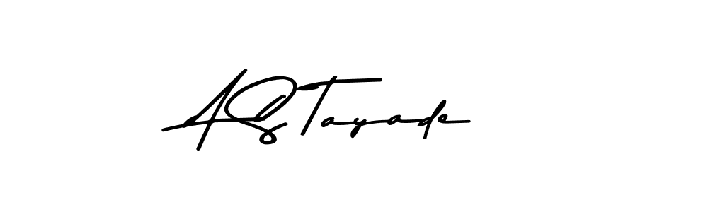 Also You can easily find your signature by using the search form. We will create A S Tayade name handwritten signature images for you free of cost using Asem Kandis PERSONAL USE sign style. A S Tayade signature style 9 images and pictures png
