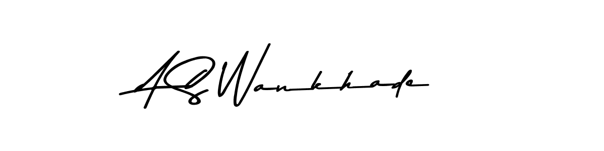 Use a signature maker to create a handwritten signature online. With this signature software, you can design (Asem Kandis PERSONAL USE) your own signature for name A S Wankhade. A S Wankhade signature style 9 images and pictures png