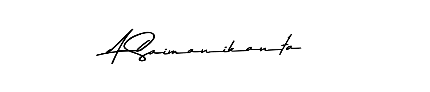 How to make A Saimanikanta signature? Asem Kandis PERSONAL USE is a professional autograph style. Create handwritten signature for A Saimanikanta name. A Saimanikanta signature style 9 images and pictures png