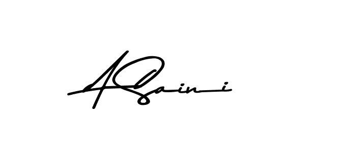 Design your own signature with our free online signature maker. With this signature software, you can create a handwritten (Asem Kandis PERSONAL USE) signature for name A Saini. A Saini signature style 9 images and pictures png