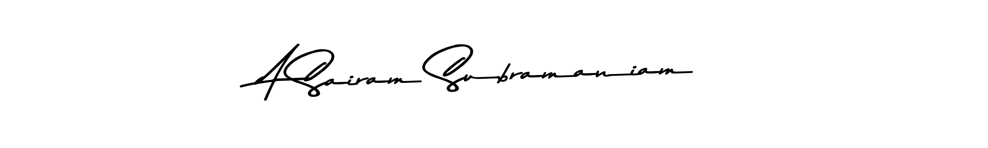 See photos of A Sairam Subramaniam official signature by Spectra . Check more albums & portfolios. Read reviews & check more about Asem Kandis PERSONAL USE font. A Sairam Subramaniam signature style 9 images and pictures png