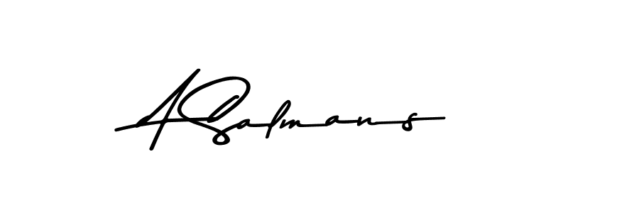 A Salmans stylish signature style. Best Handwritten Sign (Asem Kandis PERSONAL USE) for my name. Handwritten Signature Collection Ideas for my name A Salmans. A Salmans signature style 9 images and pictures png