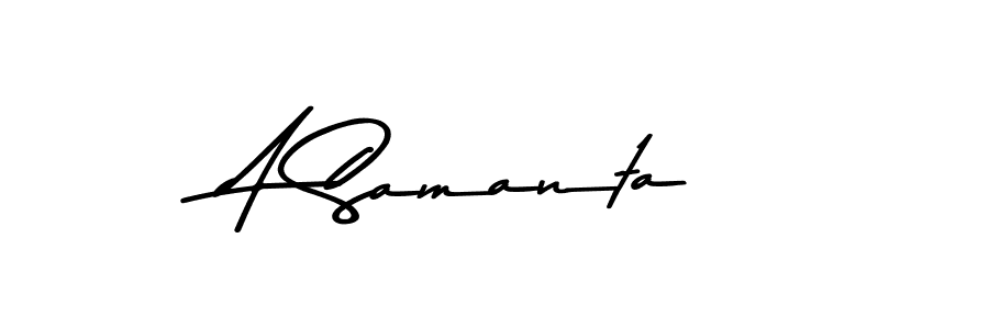 Asem Kandis PERSONAL USE is a professional signature style that is perfect for those who want to add a touch of class to their signature. It is also a great choice for those who want to make their signature more unique. Get A Samanta name to fancy signature for free. A Samanta signature style 9 images and pictures png