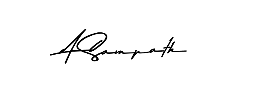 This is the best signature style for the A Sampath name. Also you like these signature font (Asem Kandis PERSONAL USE). Mix name signature. A Sampath signature style 9 images and pictures png