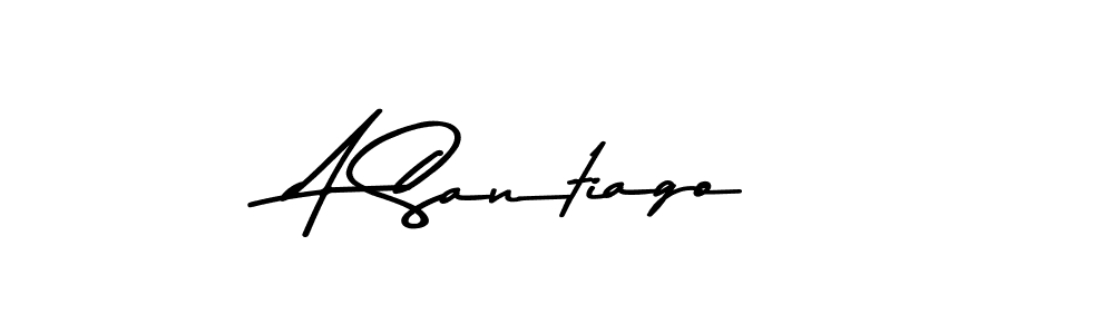 The best way (Asem Kandis PERSONAL USE) to make a short signature is to pick only two or three words in your name. The name A Santiago include a total of six letters. For converting this name. A Santiago signature style 9 images and pictures png