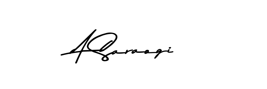 Design your own signature with our free online signature maker. With this signature software, you can create a handwritten (Asem Kandis PERSONAL USE) signature for name A Saraogi. A Saraogi signature style 9 images and pictures png