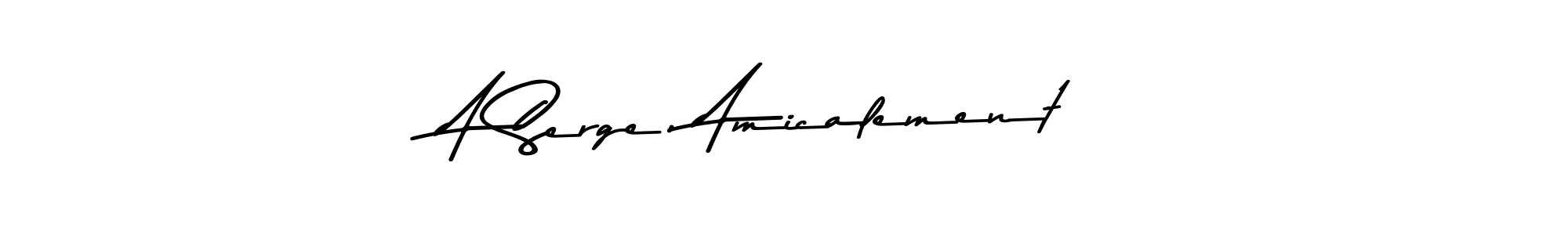 Here are the top 10 professional signature styles for the name A Serge, Amicalement. These are the best autograph styles you can use for your name. A Serge, Amicalement signature style 9 images and pictures png