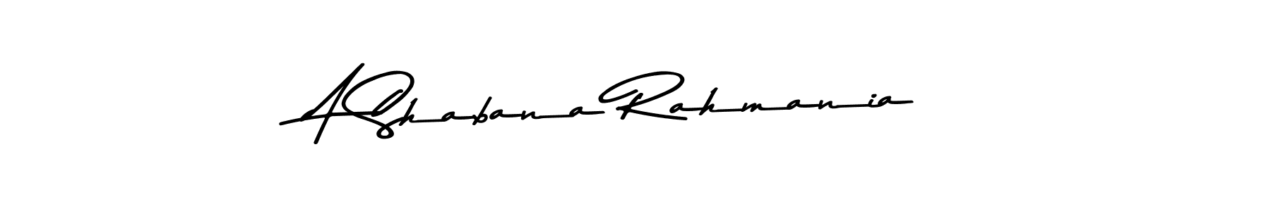 Use a signature maker to create a handwritten signature online. With this signature software, you can design (Asem Kandis PERSONAL USE) your own signature for name A Shabana Rahmania. A Shabana Rahmania signature style 9 images and pictures png