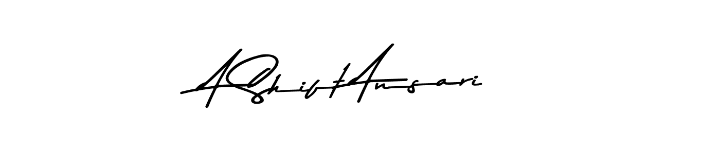 This is the best signature style for the A Shift Ansari name. Also you like these signature font (Asem Kandis PERSONAL USE). Mix name signature. A Shift Ansari signature style 9 images and pictures png