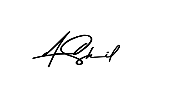 Design your own signature with our free online signature maker. With this signature software, you can create a handwritten (Asem Kandis PERSONAL USE) signature for name A Shil. A Shil signature style 9 images and pictures png