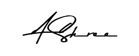 Get inspired by this graceful Asem Kandis PERSONAL USE signature style for name A Shree. Smooth loops and balanced proportions for everyday use. A Shree signature style 9 images and pictures png