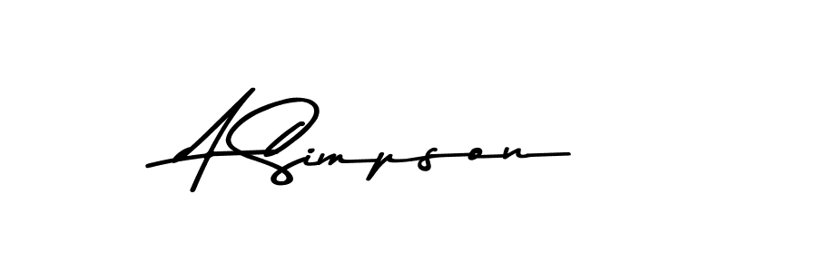 Also we have A Simpson name is the best signature style. Create professional handwritten signature collection using Asem Kandis PERSONAL USE autograph style. A Simpson signature style 9 images and pictures png