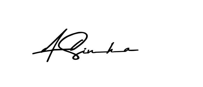 How to make A Sinha name signature. Use Asem Kandis PERSONAL USE style for creating short signs online. This is the latest handwritten sign. A Sinha signature style 9 images and pictures png