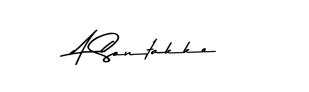 How to make A Sontakke signature? Asem Kandis PERSONAL USE is a professional autograph style. Create handwritten signature for A Sontakke name. A Sontakke signature style 9 images and pictures png