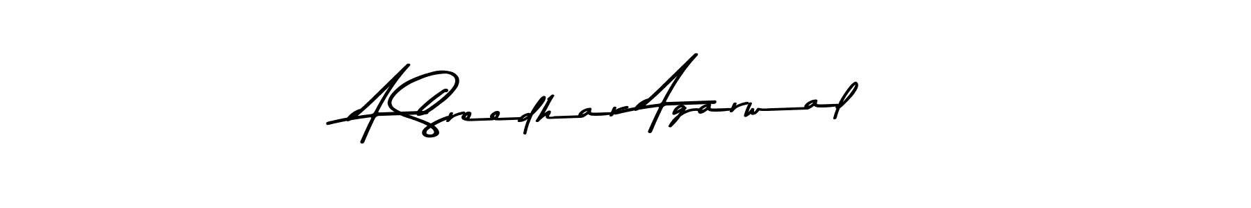 You should practise on your own different ways (Asem Kandis PERSONAL USE) to write your name (A Sreedhar Agarwal) in signature. don't let someone else do it for you. A Sreedhar Agarwal signature style 9 images and pictures png