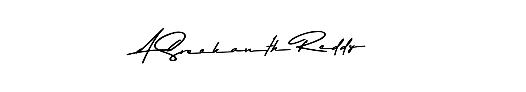 Make a beautiful signature design for name A Sreekanth Reddy. With this signature (Asem Kandis PERSONAL USE) style, you can create a handwritten signature for free. A Sreekanth Reddy signature style 9 images and pictures png