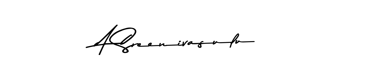 A Sreenivasulu stylish signature style. Best Handwritten Sign (Asem Kandis PERSONAL USE) for my name. Handwritten Signature Collection Ideas for my name A Sreenivasulu. A Sreenivasulu signature style 9 images and pictures png