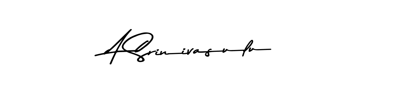 Design your own signature with our free online signature maker. With this signature software, you can create a handwritten (Asem Kandis PERSONAL USE) signature for name A Srinivasulu. A Srinivasulu signature style 9 images and pictures png