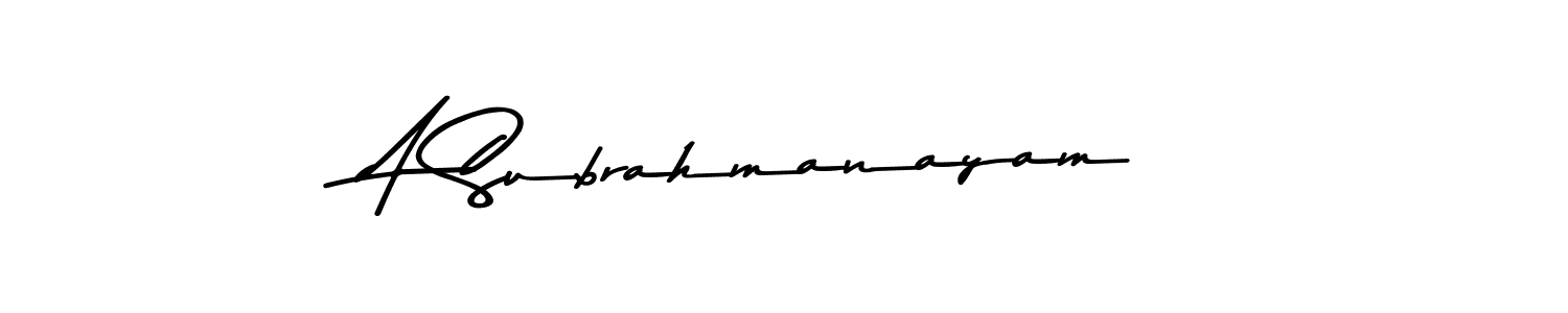 Also we have A Subrahmanayam name is the best signature style. Create professional handwritten signature collection using Asem Kandis PERSONAL USE autograph style. A Subrahmanayam signature style 9 images and pictures png