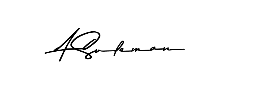 The best way (Asem Kandis PERSONAL USE) to make a short signature is to pick only two or three words in your name. The name A Suleman include a total of six letters. For converting this name. A Suleman signature style 9 images and pictures png