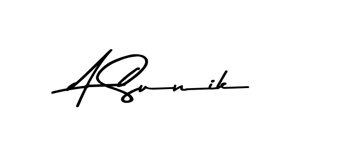 Here are the top 10 professional signature styles for the name A Sunik. These are the best autograph styles you can use for your name. A Sunik signature style 9 images and pictures png