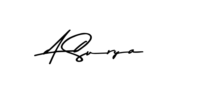 You should practise on your own different ways (Asem Kandis PERSONAL USE) to write your name (A Surya) in signature. don't let someone else do it for you. A Surya signature style 9 images and pictures png