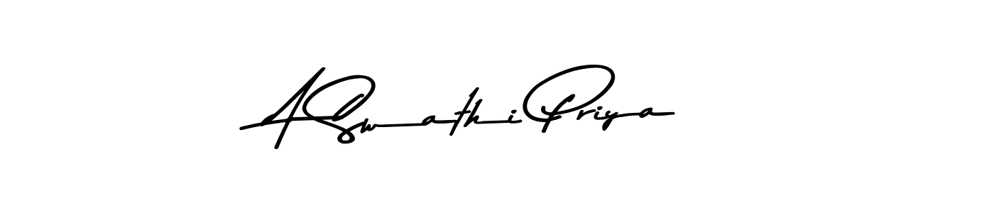 The best way (Asem Kandis PERSONAL USE) to make a short signature is to pick only two or three words in your name. The name A Swathi Priya include a total of six letters. For converting this name. A Swathi Priya signature style 9 images and pictures png