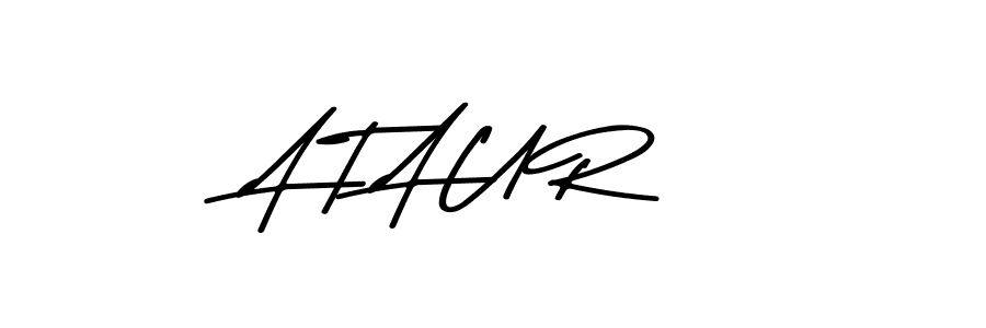 How to make A T A U R name signature. Use Asem Kandis PERSONAL USE style for creating short signs online. This is the latest handwritten sign. A T A U R signature style 9 images and pictures png