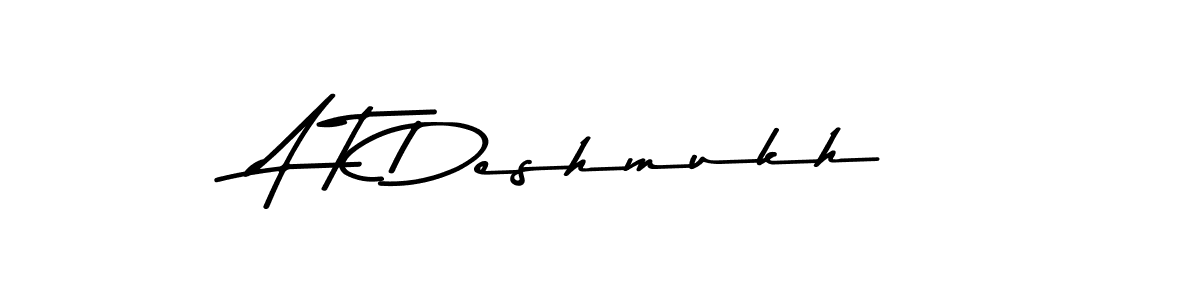Best and Professional Signature Style for A T Deshmukh. Asem Kandis PERSONAL USE Best Signature Style Collection. A T Deshmukh signature style 9 images and pictures png