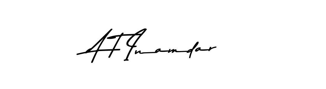 Also we have A T Inamdar name is the best signature style. Create professional handwritten signature collection using Asem Kandis PERSONAL USE autograph style. A T Inamdar signature style 9 images and pictures png