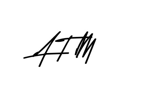 How to make A T M signature? Asem Kandis PERSONAL USE is a professional autograph style. Create handwritten signature for A T M name. A T M signature style 9 images and pictures png