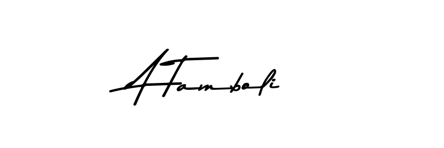 Here are the top 10 professional signature styles for the name A Tamboli. These are the best autograph styles you can use for your name. A Tamboli signature style 9 images and pictures png