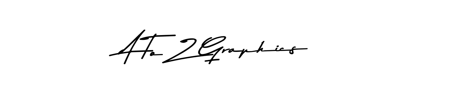 How to make A To Z Graphics name signature. Use Asem Kandis PERSONAL USE style for creating short signs online. This is the latest handwritten sign. A To Z Graphics signature style 9 images and pictures png