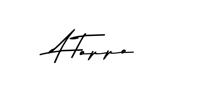 Make a beautiful signature design for name A Toppo. With this signature (Asem Kandis PERSONAL USE) style, you can create a handwritten signature for free. A Toppo signature style 9 images and pictures png