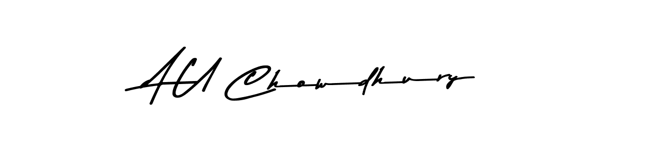 The best way (Asem Kandis PERSONAL USE) to make a short signature is to pick only two or three words in your name. The name A U Chowdhury include a total of six letters. For converting this name. A U Chowdhury signature style 9 images and pictures png