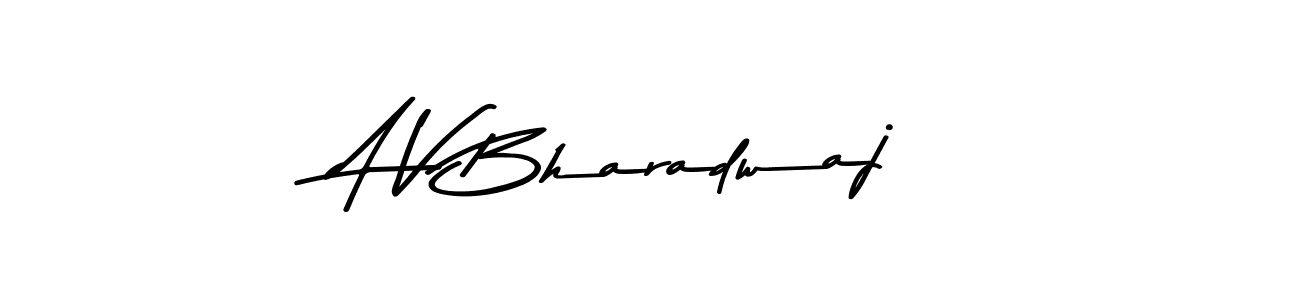 Also You can easily find your signature by using the search form. We will create A V Bharadwaj name handwritten signature images for you free of cost using Asem Kandis PERSONAL USE sign style. A V Bharadwaj signature style 9 images and pictures png