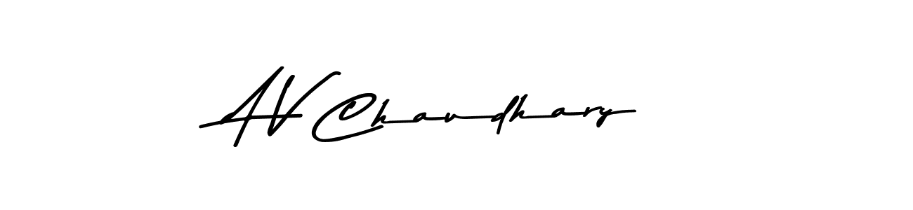 Make a beautiful signature design for name A V Chaudhary. Use this online signature maker to create a handwritten signature for free. A V Chaudhary signature style 9 images and pictures png