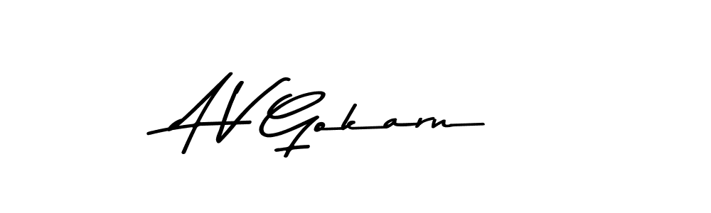 Make a beautiful signature design for name A V Gokarn. Use this online signature maker to create a handwritten signature for free. A V Gokarn signature style 9 images and pictures png