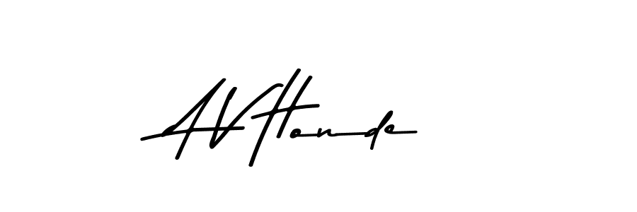 Asem Kandis PERSONAL USE is a professional signature style that is perfect for those who want to add a touch of class to their signature. It is also a great choice for those who want to make their signature more unique. Get A V Honde name to fancy signature for free. A V Honde signature style 9 images and pictures png