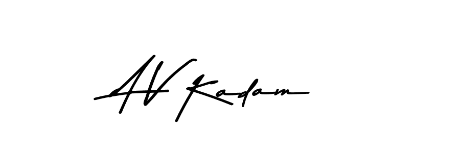 Asem Kandis PERSONAL USE is a professional signature style that is perfect for those who want to add a touch of class to their signature. It is also a great choice for those who want to make their signature more unique. Get A V Kadam name to fancy signature for free. A V Kadam signature style 9 images and pictures png