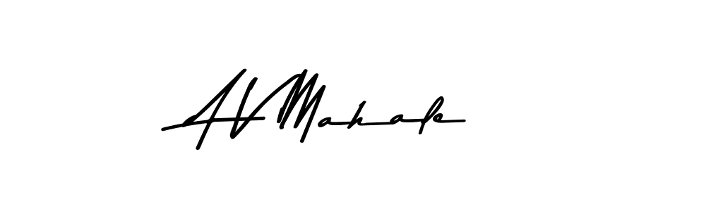 Design your own signature with our free online signature maker. With this signature software, you can create a handwritten (Asem Kandis PERSONAL USE) signature for name A V Mahale. A V Mahale signature style 9 images and pictures png