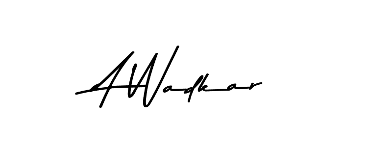 You should practise on your own different ways (Asem Kandis PERSONAL USE) to write your name (A Wadkar) in signature. don't let someone else do it for you. A Wadkar signature style 9 images and pictures png