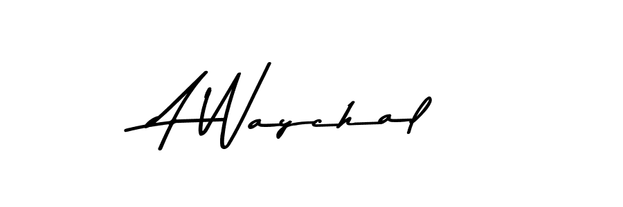 Use a signature maker to create a handwritten signature online. With this signature software, you can design (Asem Kandis PERSONAL USE) your own signature for name A Waychal. A Waychal signature style 9 images and pictures png