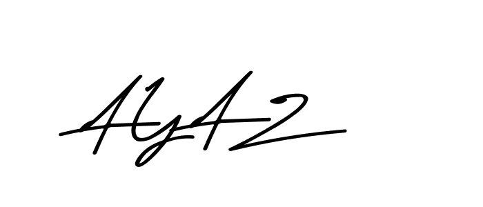 Make a beautiful signature design for name A Y A Z. With this signature (Asem Kandis PERSONAL USE) style, you can create a handwritten signature for free. A Y A Z signature style 9 images and pictures png