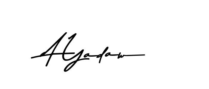 Create a beautiful signature design for name A Yadaw. With this signature (Asem Kandis PERSONAL USE) fonts, you can make a handwritten signature for free. A Yadaw signature style 9 images and pictures png