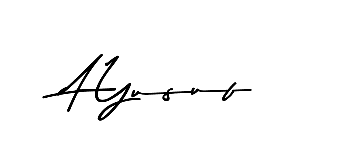 You should practise on your own different ways (Asem Kandis PERSONAL USE) to write your name (A Yusuf) in signature. don't let someone else do it for you. A Yusuf signature style 9 images and pictures png