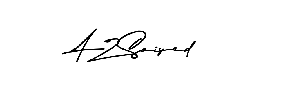 You should practise on your own different ways (Asem Kandis PERSONAL USE) to write your name (A Z Saiyed) in signature. don't let someone else do it for you. A Z Saiyed signature style 9 images and pictures png